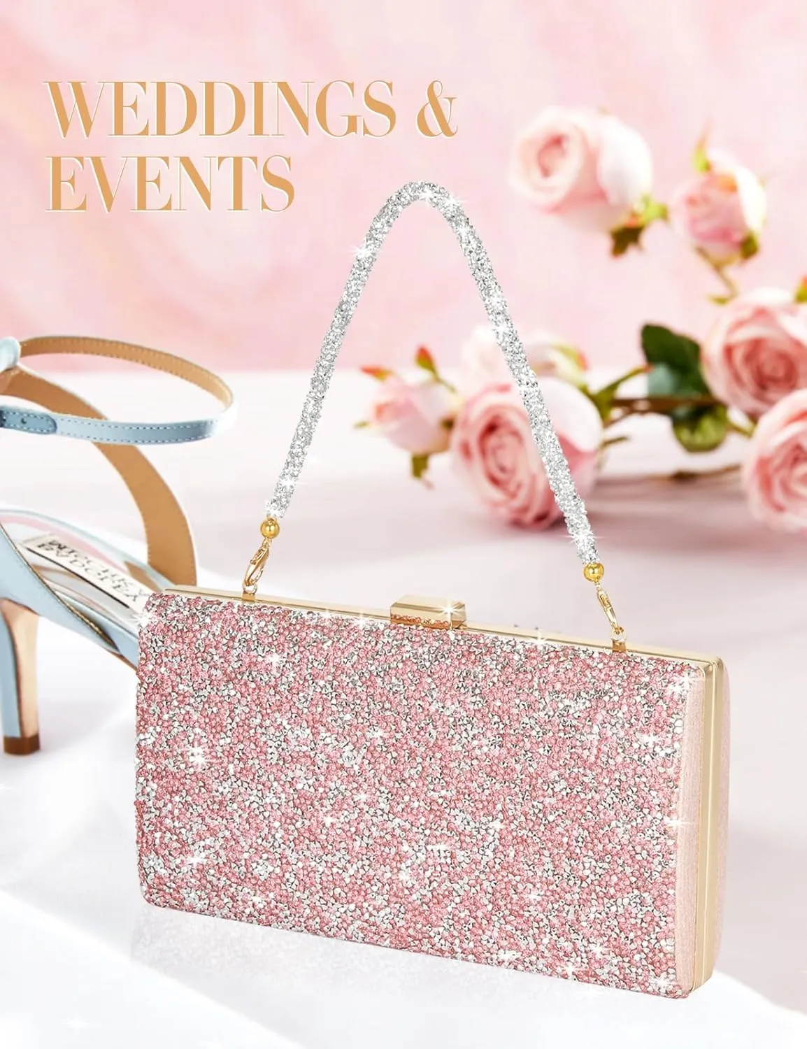 Covelin Women's Handbag Envelope Rhinestone Evening Clutch Bag Hot