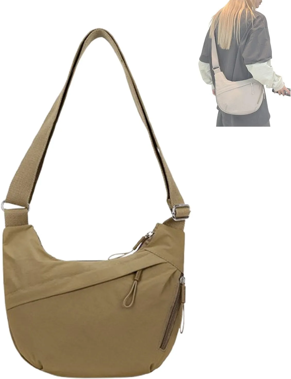 Crescent Crossbody Bags for Women,Women's Armpit Bags, Cross-Body Bags and Dumpling Bags