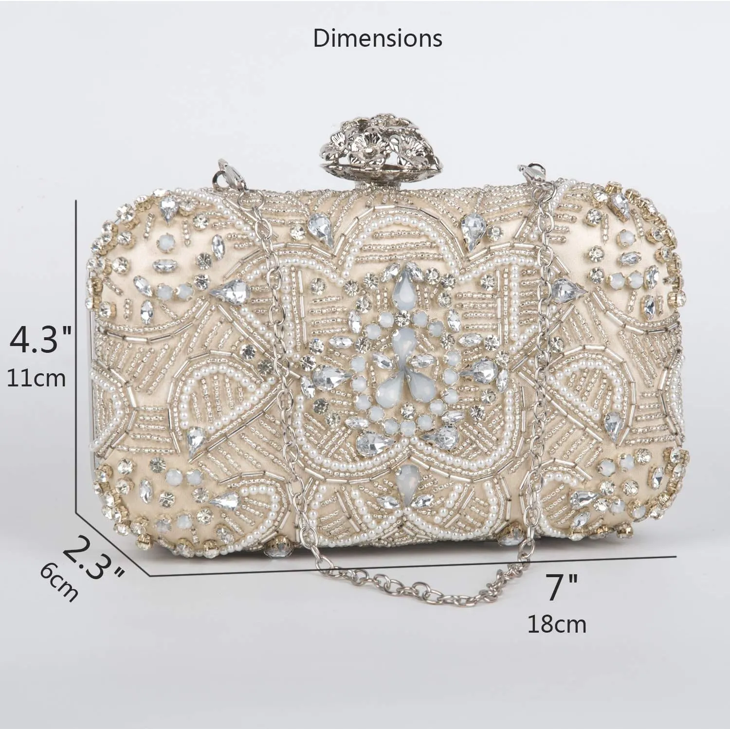 Crossbody Clutch Evening Bag for Women Formal Classic Clutch Handbag Purse Totes