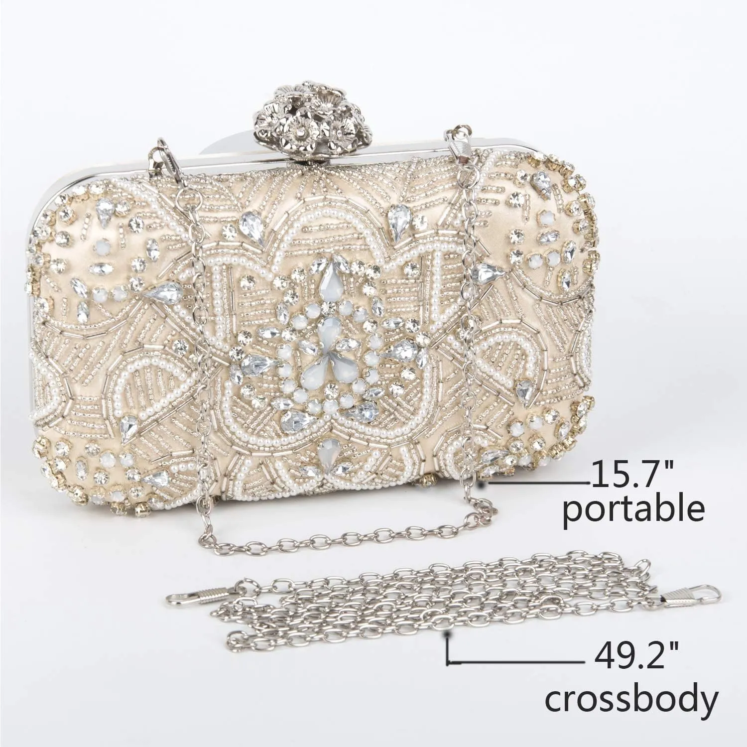 Crossbody Clutch Evening Bag for Women Formal Classic Clutch Handbag Purse Totes