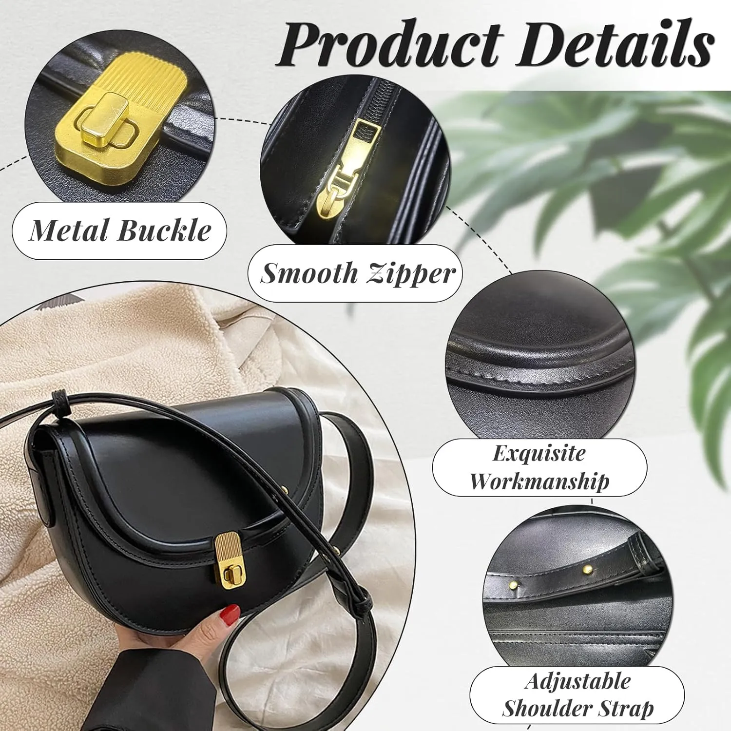 Crossbody Purses for Women, Leather Purse Small Crossbody Bags for Women, Fashionable Shoulder Bag Cross Body Purse