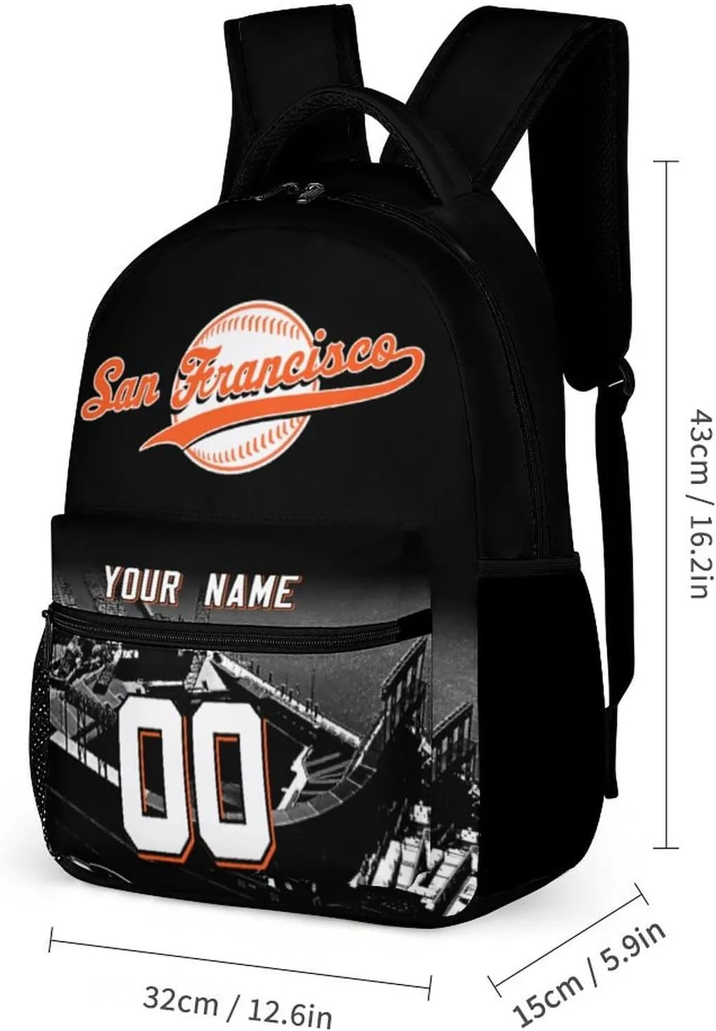 Custom Baseball Backpacks City Team Court Schoolbags Travel Camp Children Bag Fans Gift Personalized Name Number