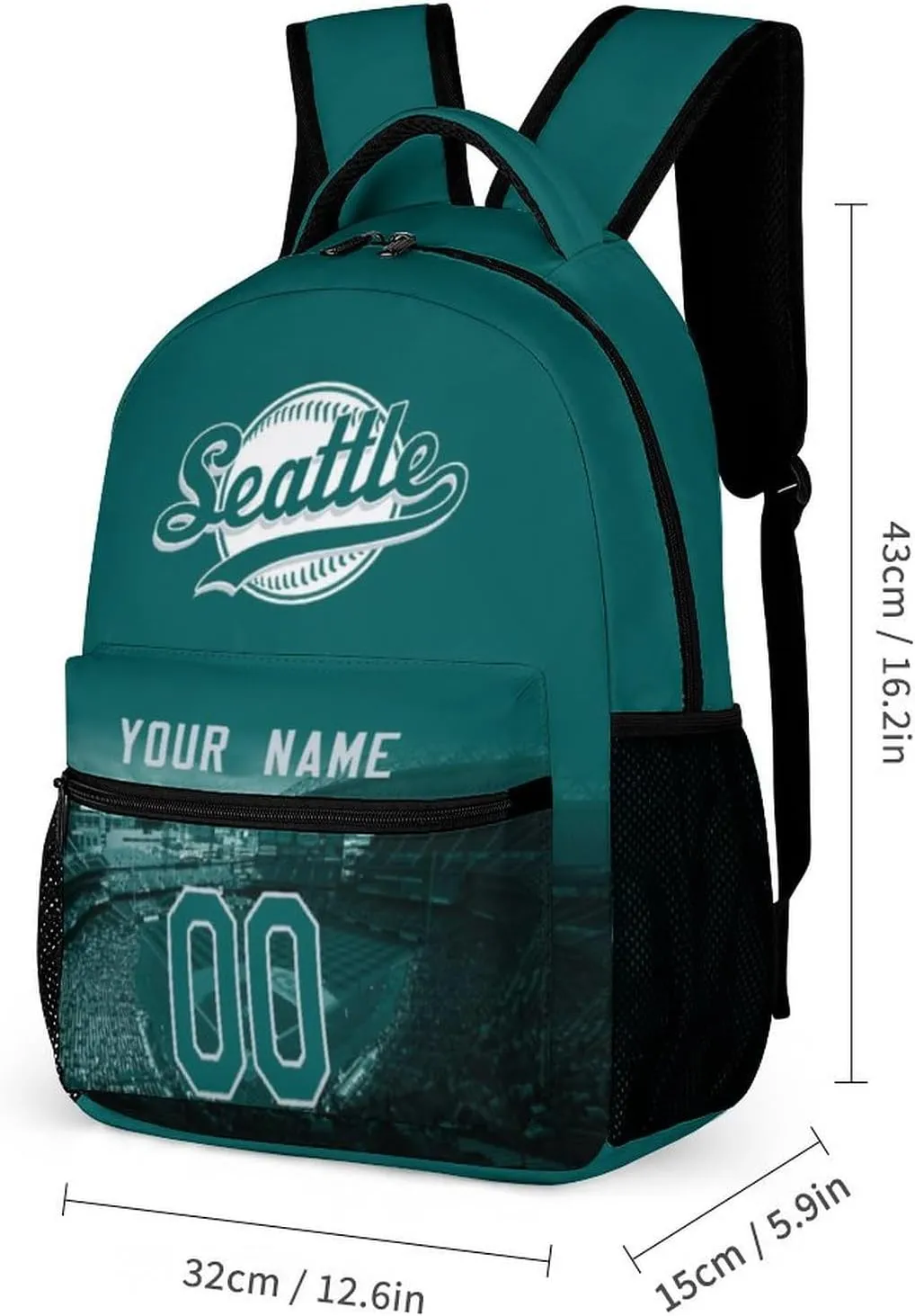 Custom Baseball Backpacks City Team Court Schoolbags Travel Camp Children Bag Fans Gift Personalized Name Number