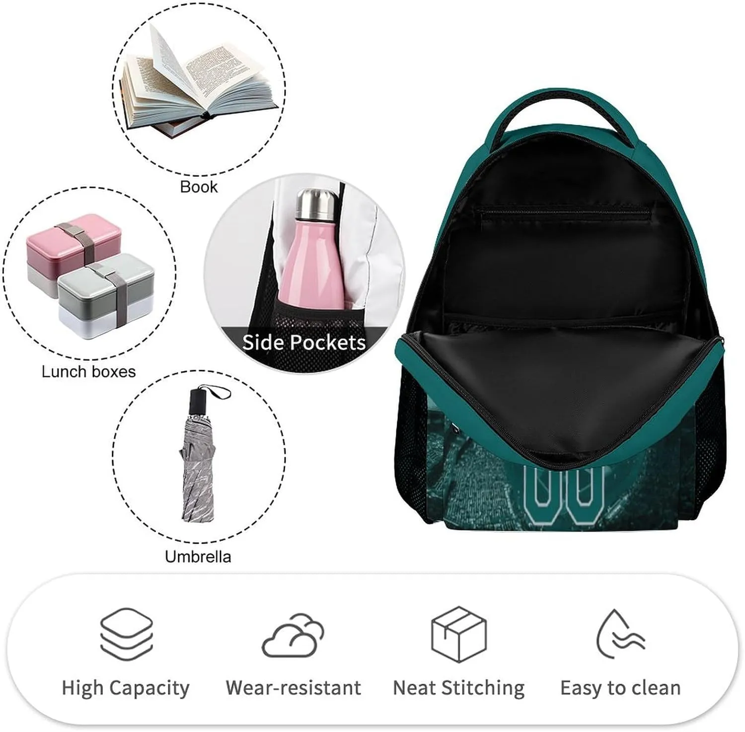 Custom Baseball Backpacks City Team Court Schoolbags Travel Camp Children Bag Fans Gift Personalized Name Number