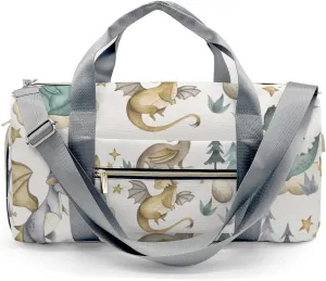 Custom Duffel Bag Dragon Baby Animals Watercolor Sporty and Stylish: The Best Travel Bags for Athletes