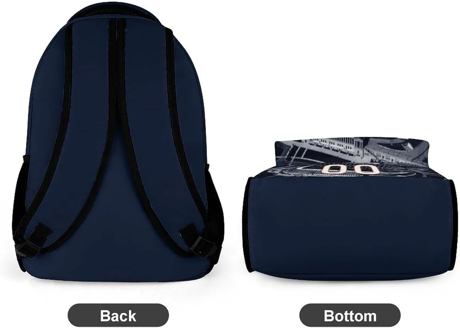Custom Football Backpacks City Team Court Schoolbags Personalized Name Number Travel Camp Children Bag Fans Gift