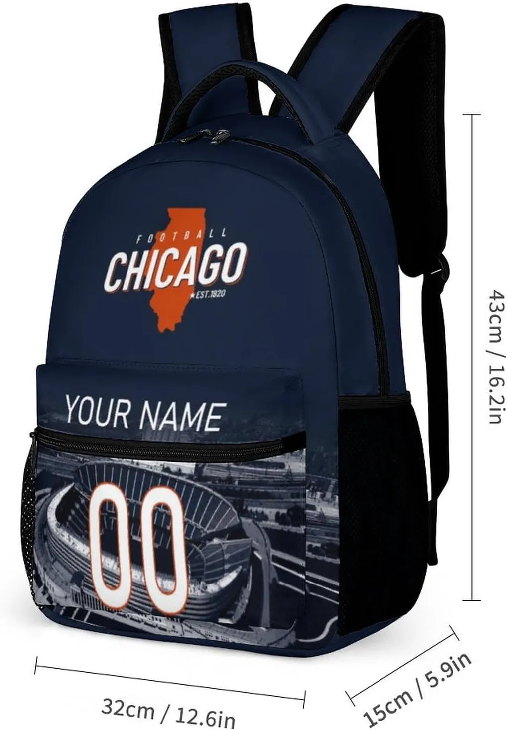 Custom Football Backpacks City Team Court Schoolbags Personalized Name Number Travel Camp Children Bag Fans Gift