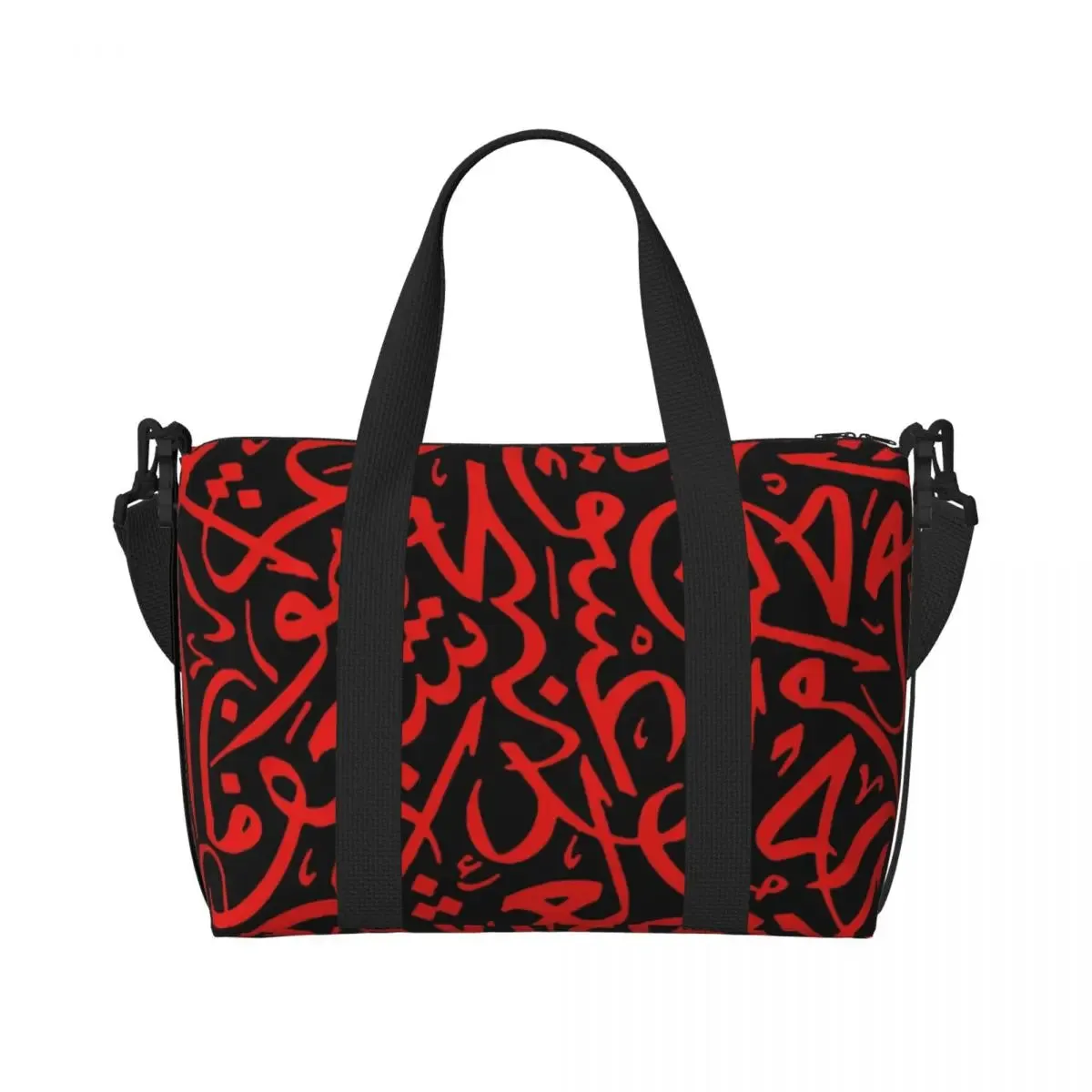 Custom Palestinians Arabic Calligraphy Name Beach Tote Bag Extra Large Gym Carry On Palestines Solidarity Flag Map Shopping Bags