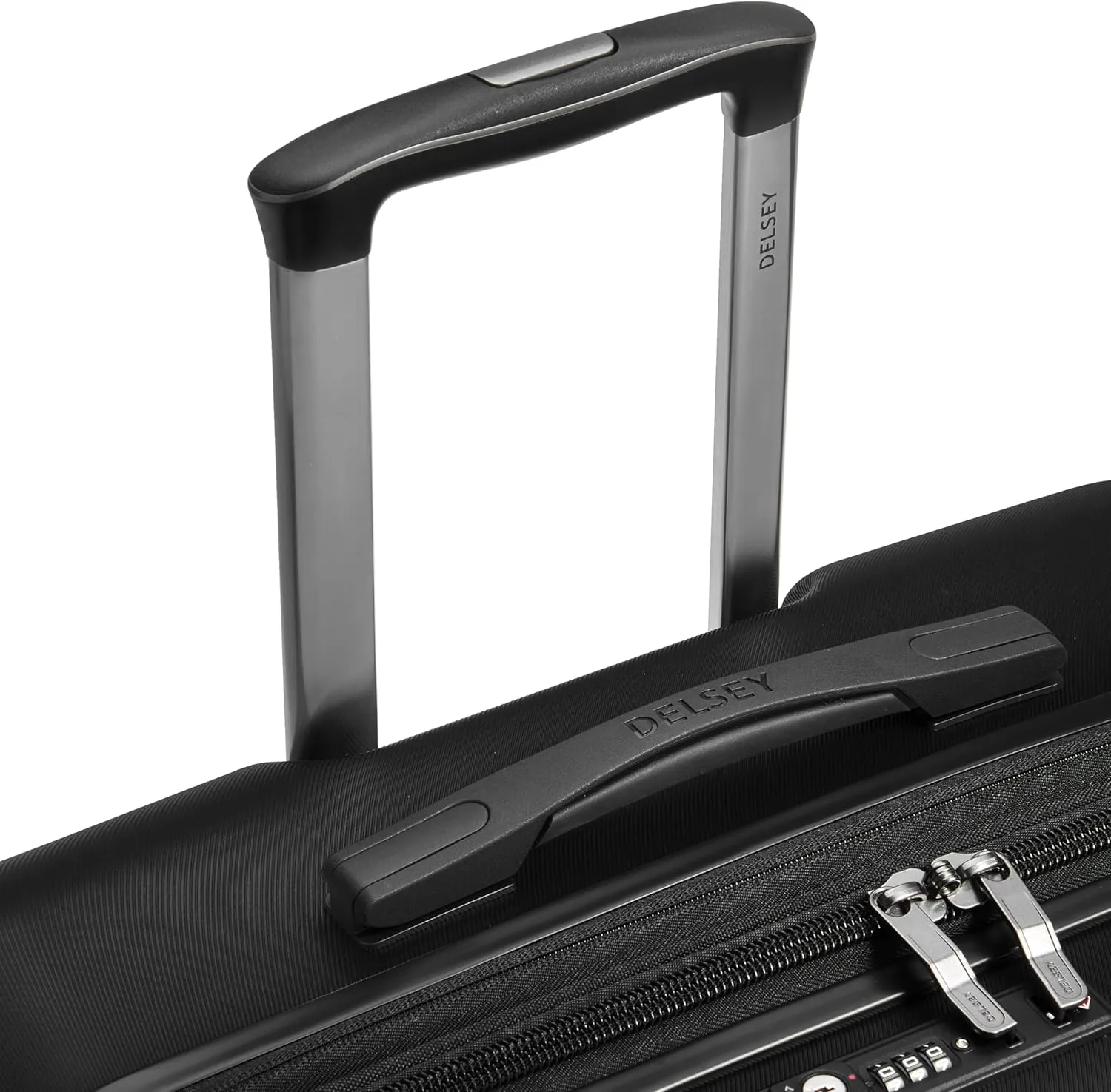 DELSEY PARIS Cruise 3.0 Hardside Expandable Luggage with Spinner Wheels, Black, Checked-Large 28 Inch