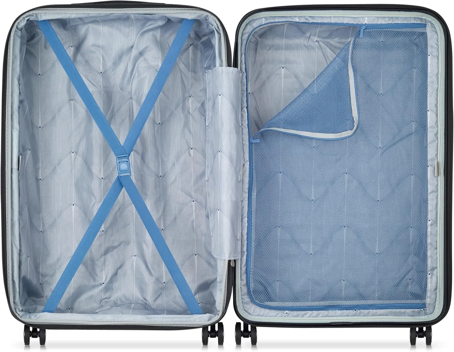 DELSEY PARIS Cruise 3.0 Hardside Expandable Luggage with Spinner Wheels, Black, Checked-Large 28 Inch