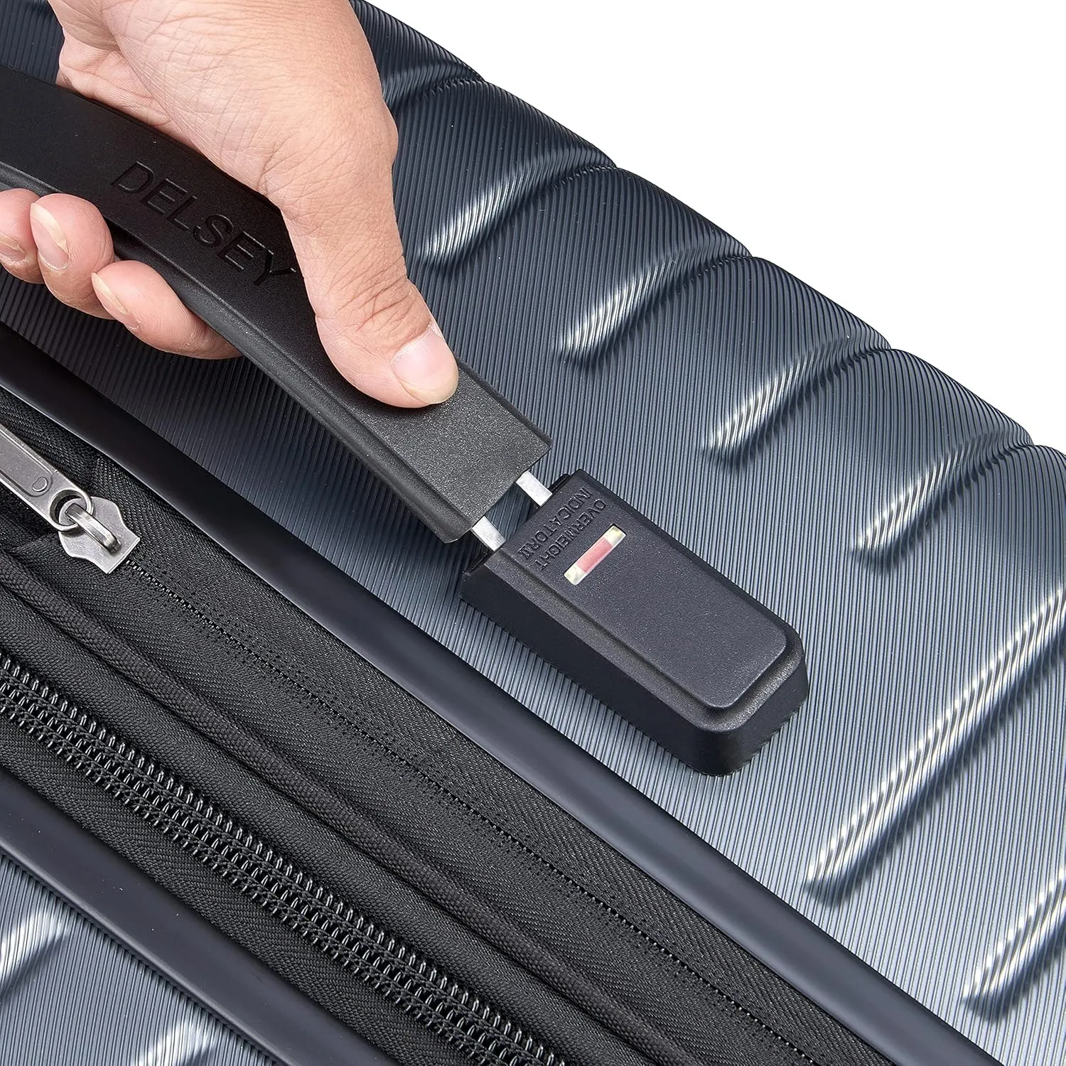 DELSEY PARIS Cruise 3.0 Hardside Expandable Luggage with Spinner Wheels, Graphite, Checked-Large 28 Inch