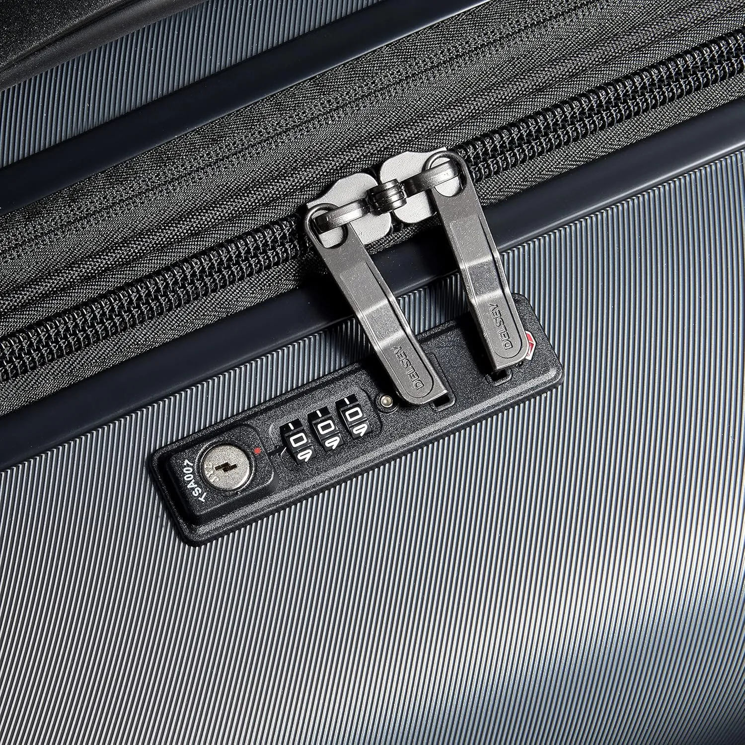 DELSEY PARIS Cruise 3.0 Hardside Expandable Luggage with Spinner Wheels, Graphite, Checked-Large 28 Inch