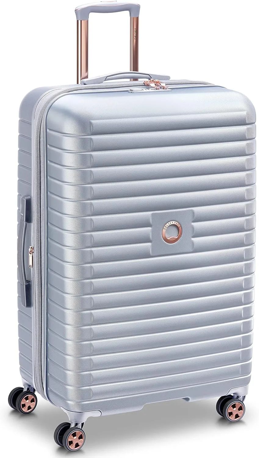 DELSEY PARIS Cruise 3.0 Hardside Expandable Luggage with Spinner Wheels, Platinum, 3 Piece Set (21/24/28)