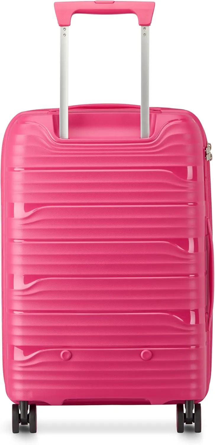 DELSEY Paris Dune Hardside Expandable Luggage with Spinner Wheels, Viva Magenta, Carry On 21 Inch