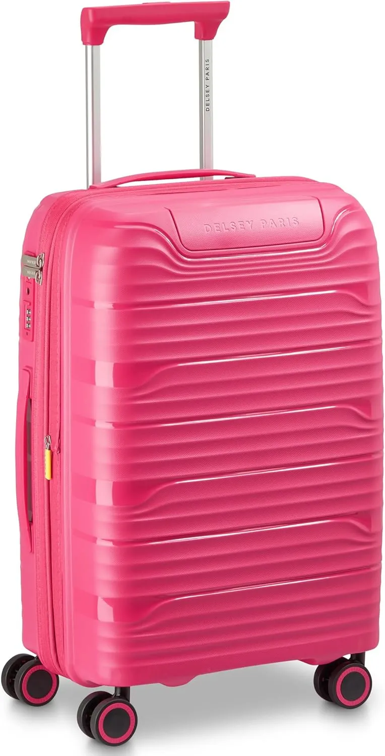DELSEY Paris Dune Hardside Expandable Luggage with Spinner Wheels, Viva Magenta, Carry On 21 Inch