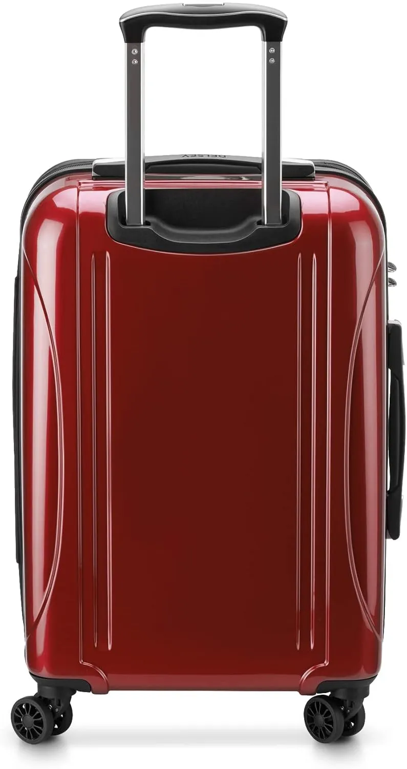 DELSEY PARIS Helium Aero Hardside Expandable Luggage with Spinner Wheels, Brick Red, 2-Piece Set (21/25)