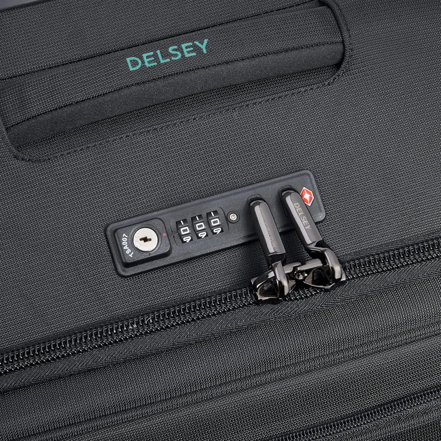 DELSEY PARIS Helium DLX Softside Expandable Luggage with Spinner Wheels, Black, 3 Piece Set (20/25/29)