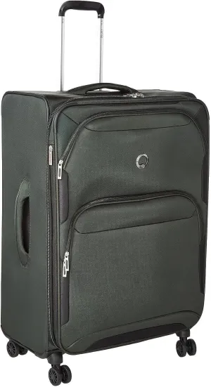 DELSEY PARIS Sky Max 2.0 Softside Expandable Luggage with Spinner Wheels, Green, 2-Piece Set (21/24)
