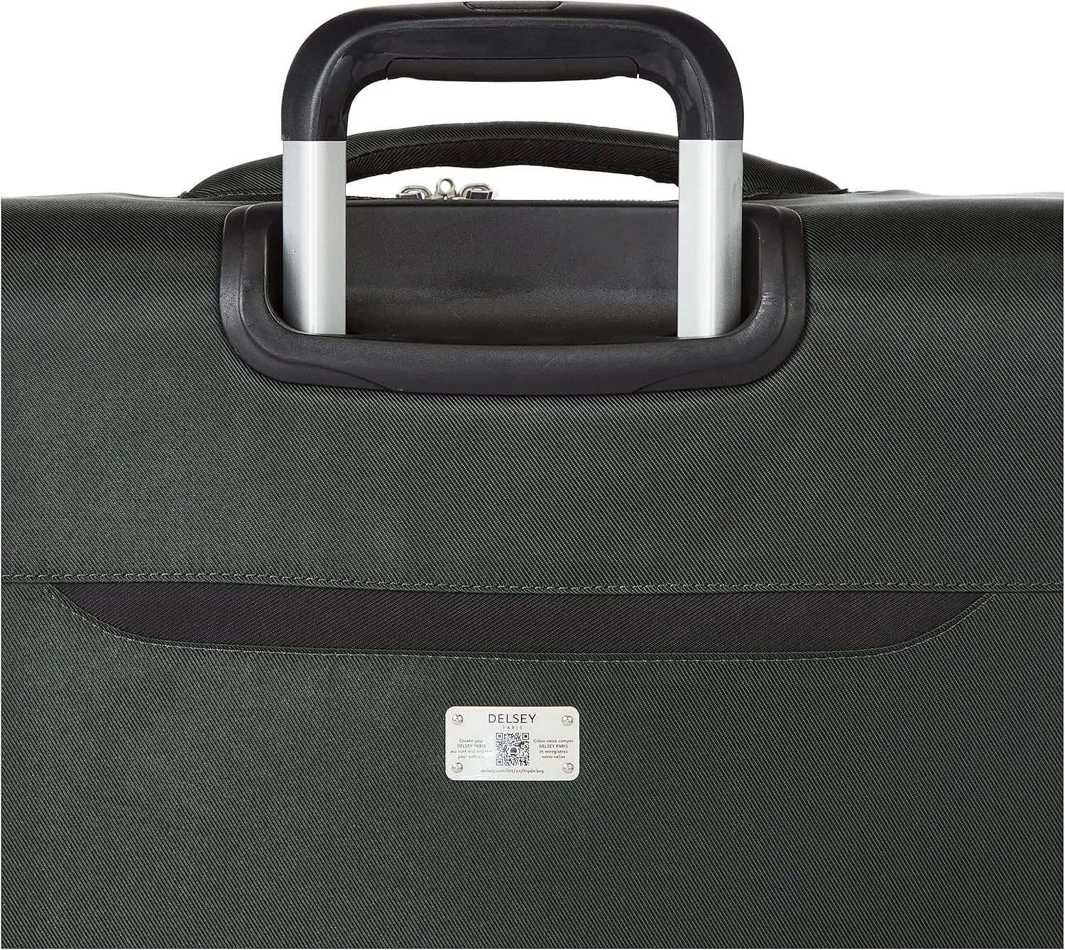 DELSEY PARIS Sky Max 2.0 Softside Expandable Luggage with Spinner Wheels, Green, 2-Piece Set (21/24)