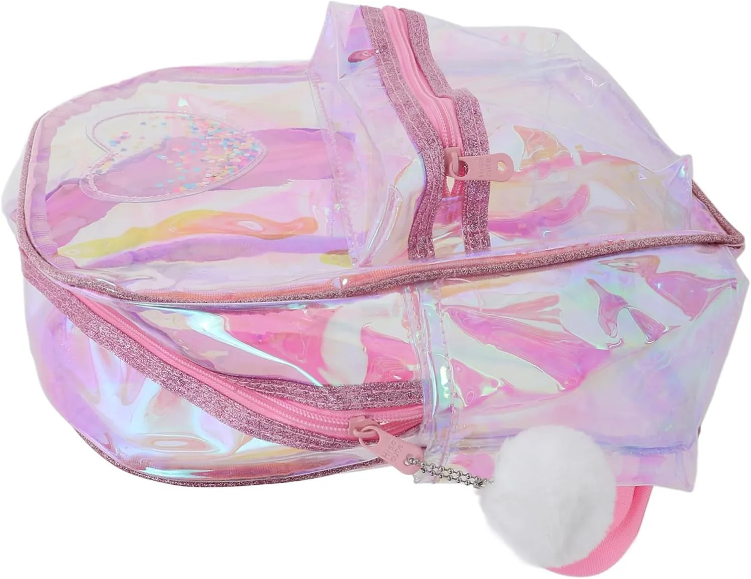 Didiseaon Cute Backpack for Women Girls Pink Mini Bag Heart Design Perfect for Stadium Concerts