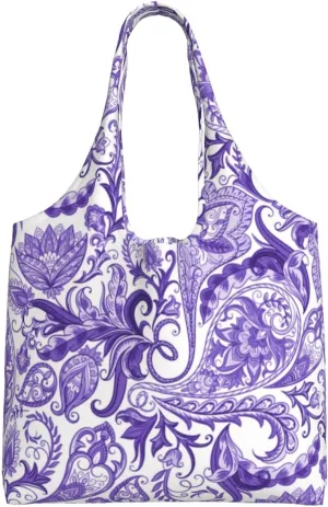 DKJlitter Fashion Canvas Tote Bag, Reusable Grocery Shopping Bag, Large capacity shopping bag Daily Utility Bag