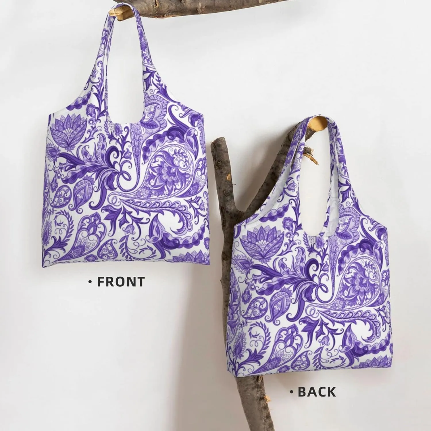 DKJlitter Fashion Canvas Tote Bag, Reusable Grocery Shopping Bag, Large capacity shopping bag Daily Utility Bag