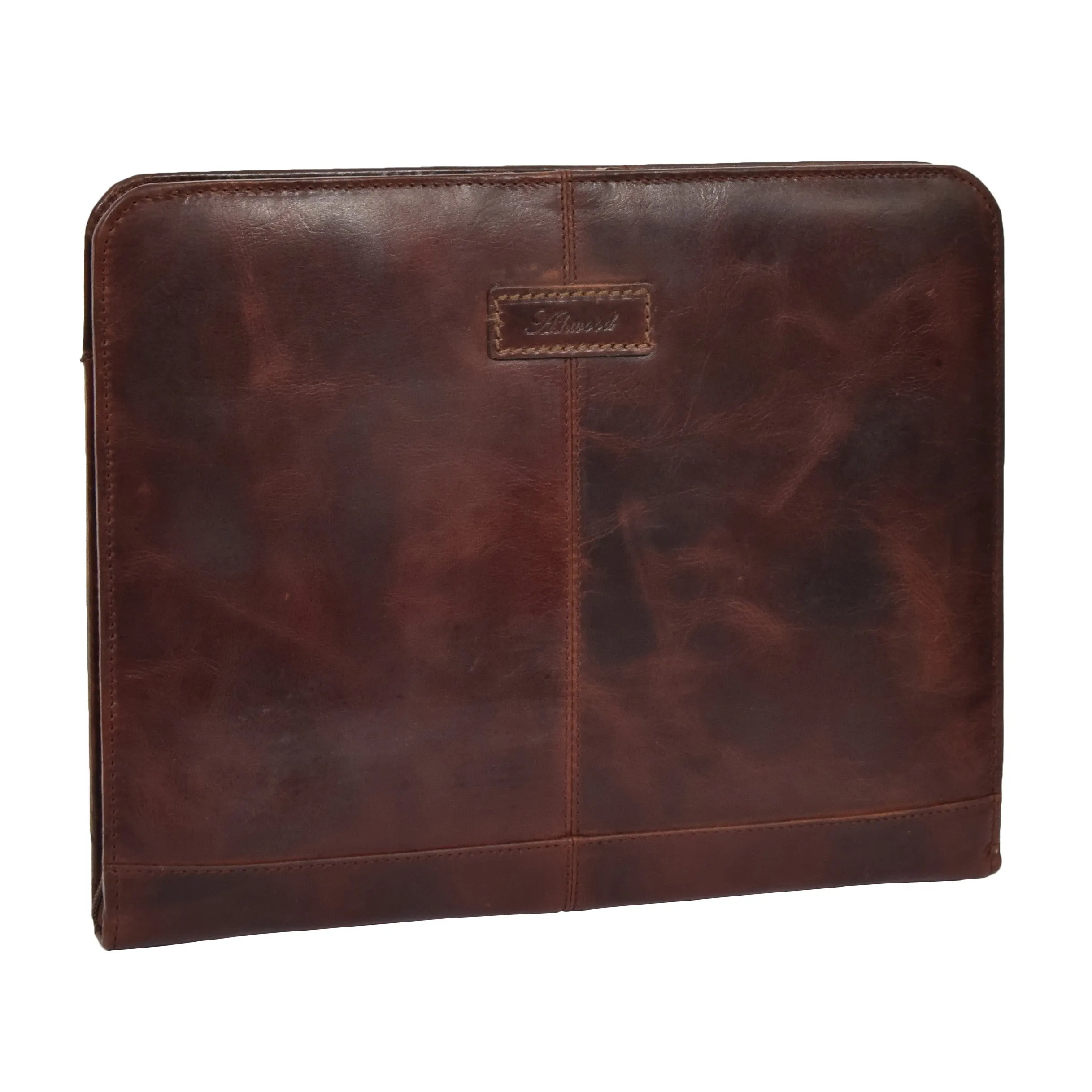 DR282 Italian Buffalo Document Organiser Bag Leather Case Tan