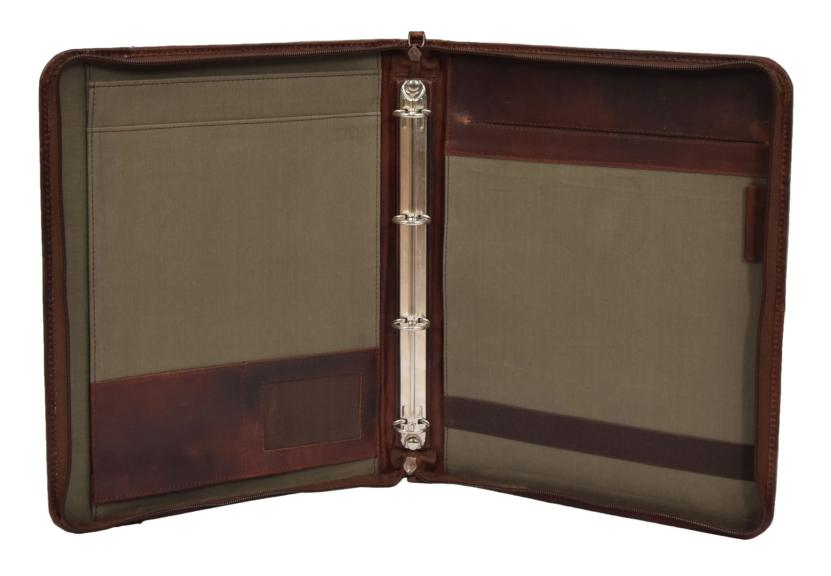 DR282 Italian Buffalo Document Organiser Bag Leather Case Tan