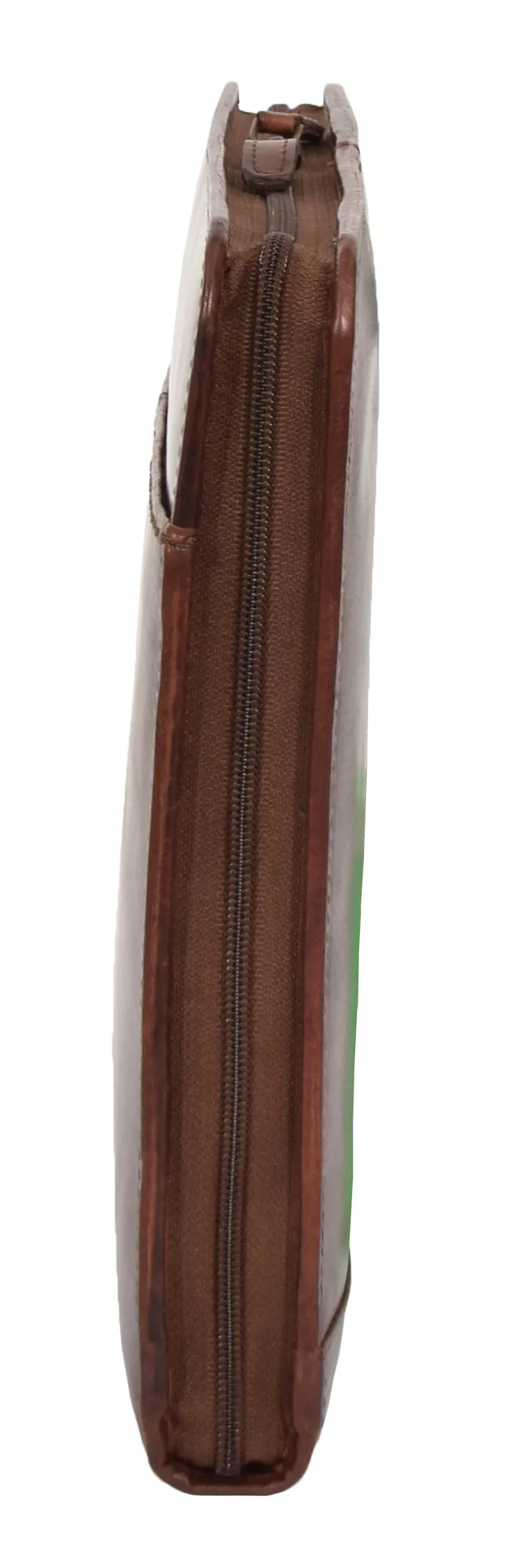 DR282 Italian Buffalo Document Organiser Bag Leather Case Tan