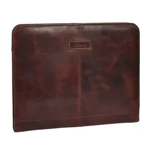DR282 Italian Buffalo Document Organiser Bag Leather Case Tan