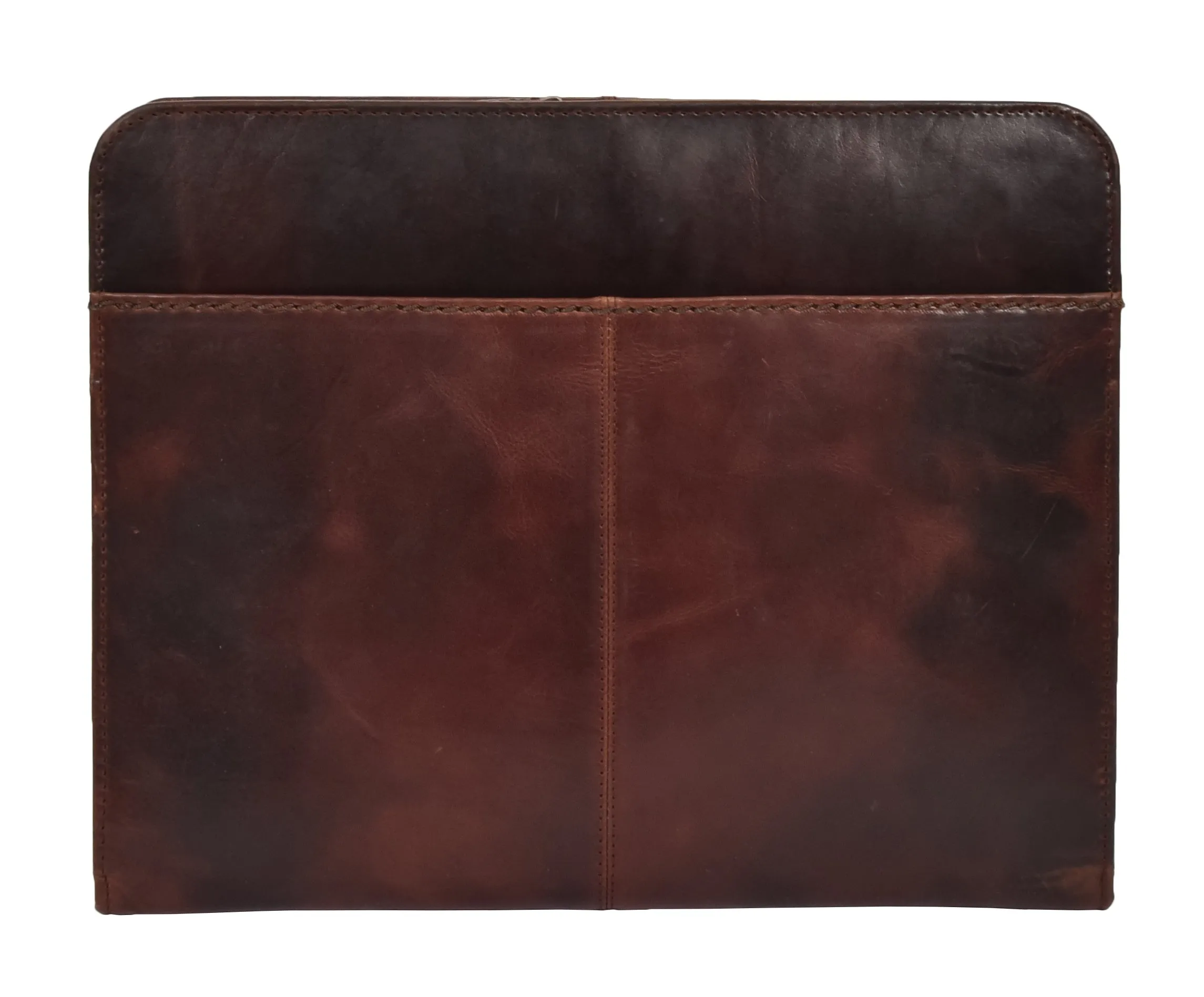 DR282 Italian Buffalo Document Organiser Bag Leather Case Tan