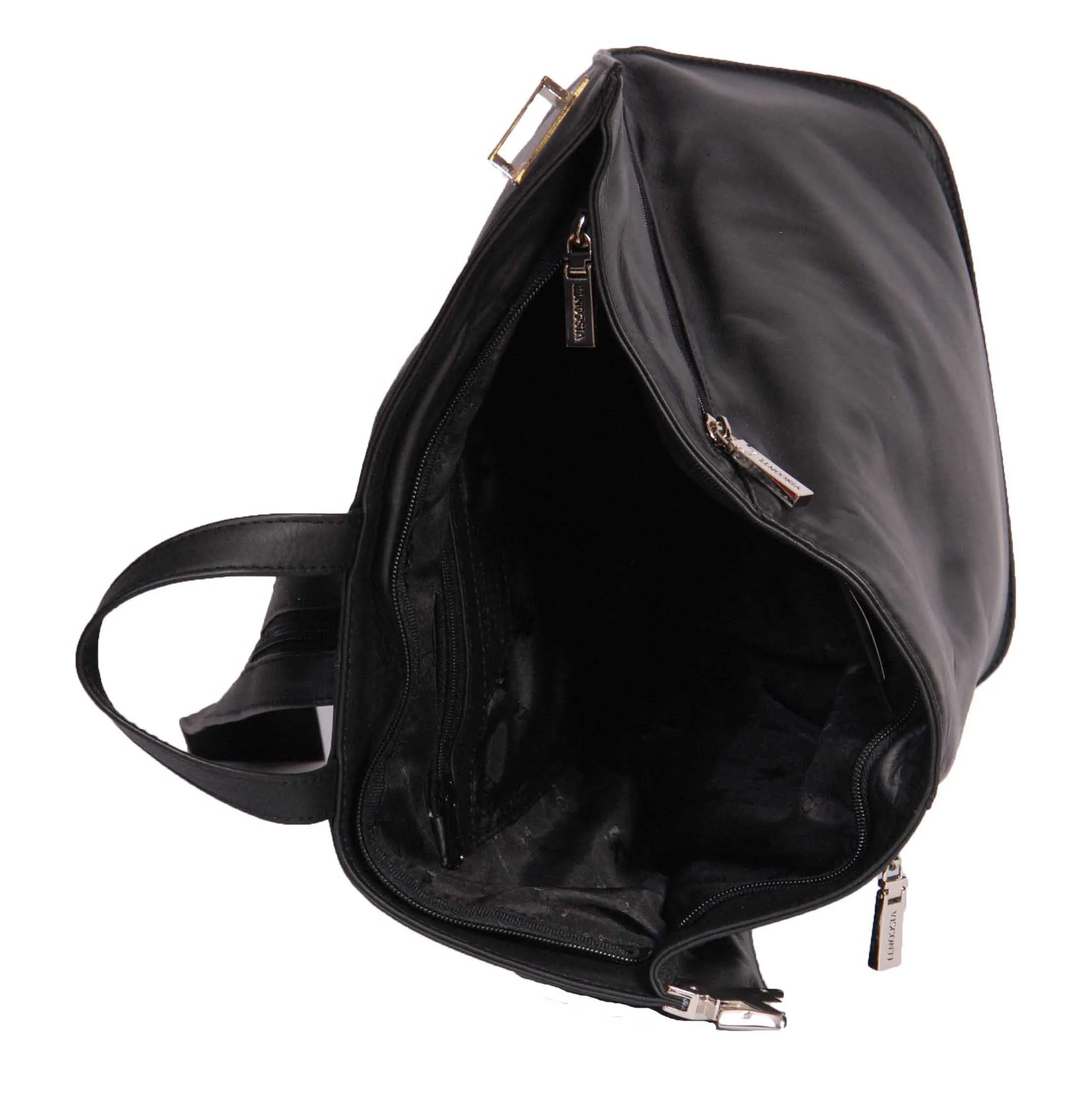 DR380 Walking Travel Leather Backpack Black