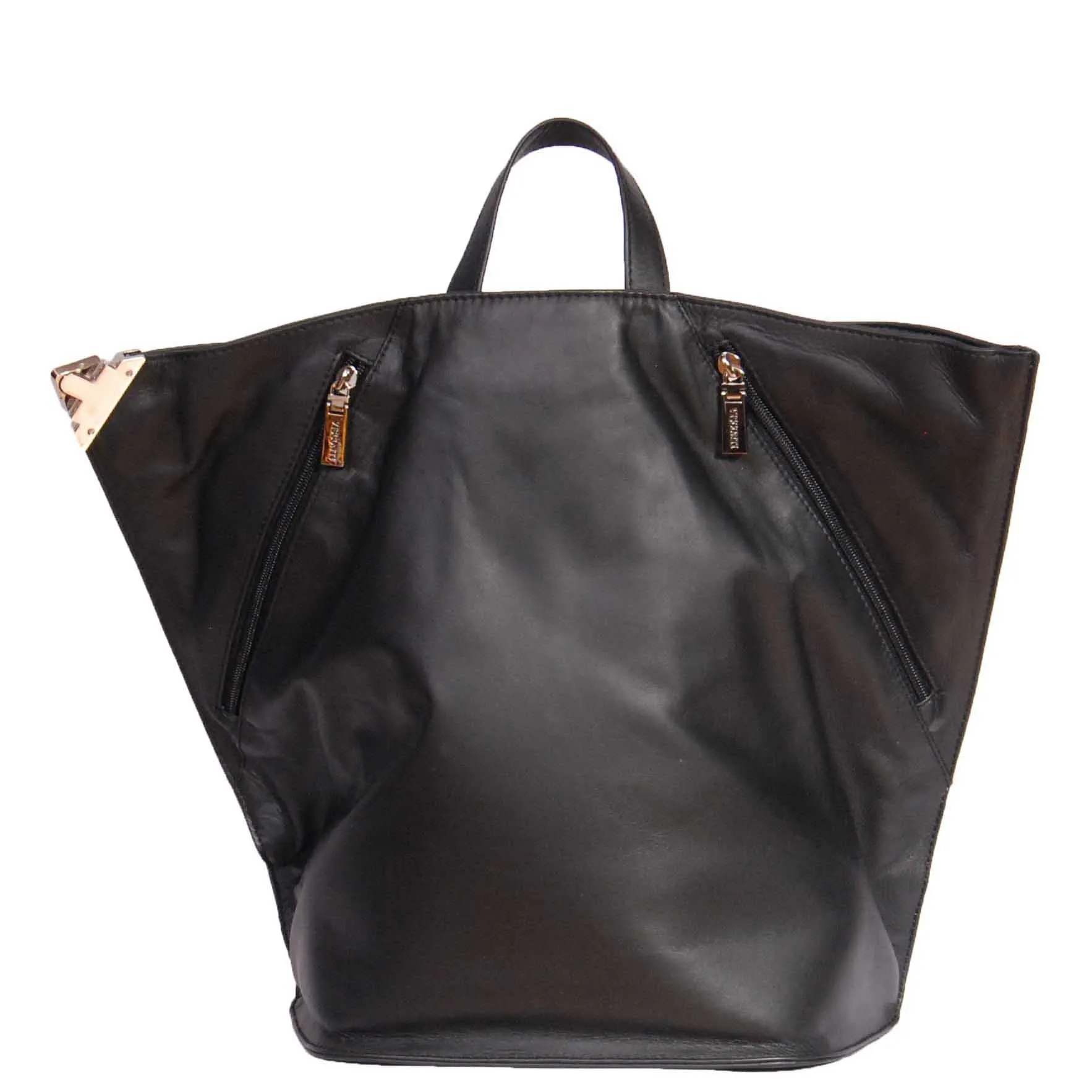 DR380 Walking Travel Leather Backpack Black