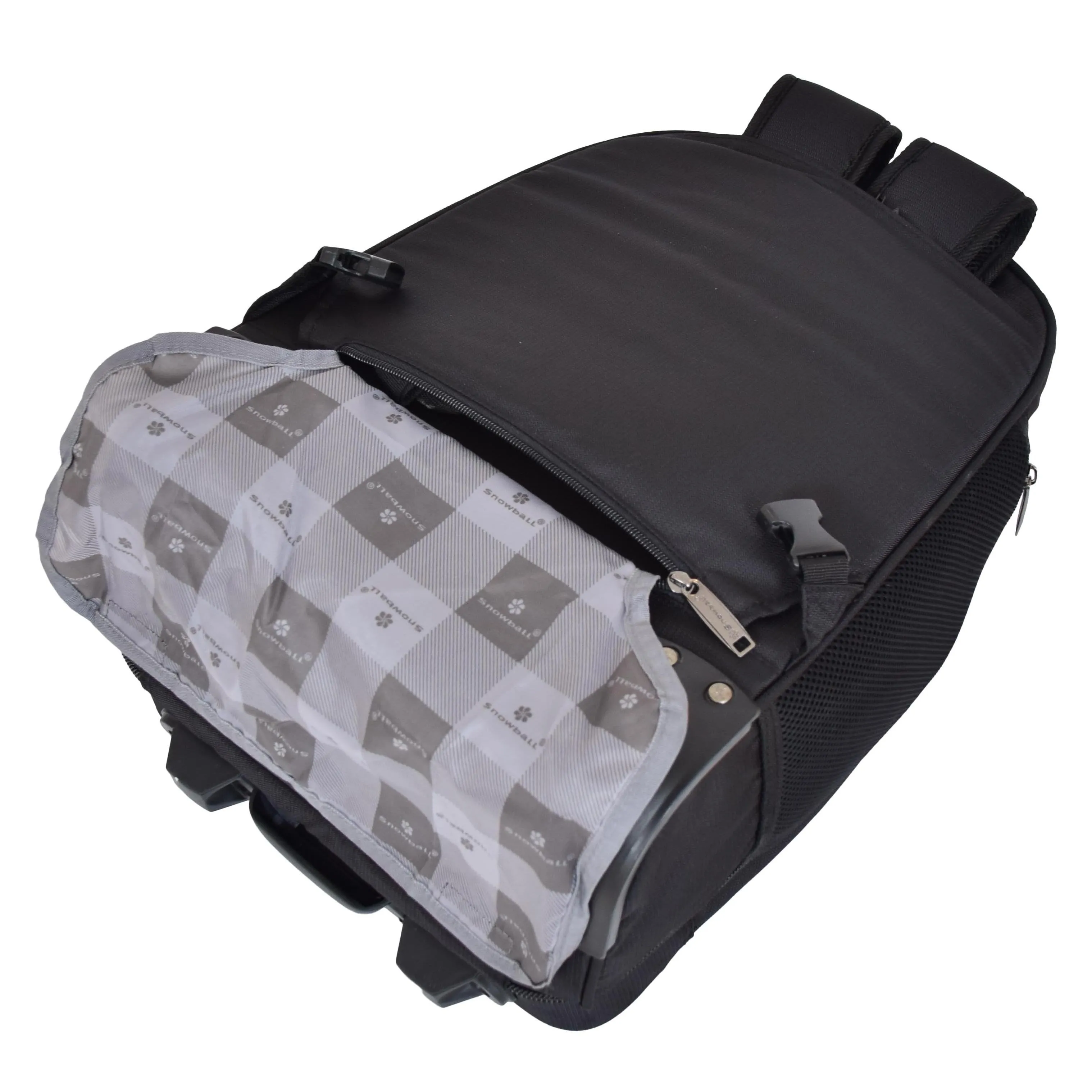 DR650 Two Wheeled Cabin Size Travel Backpack Black