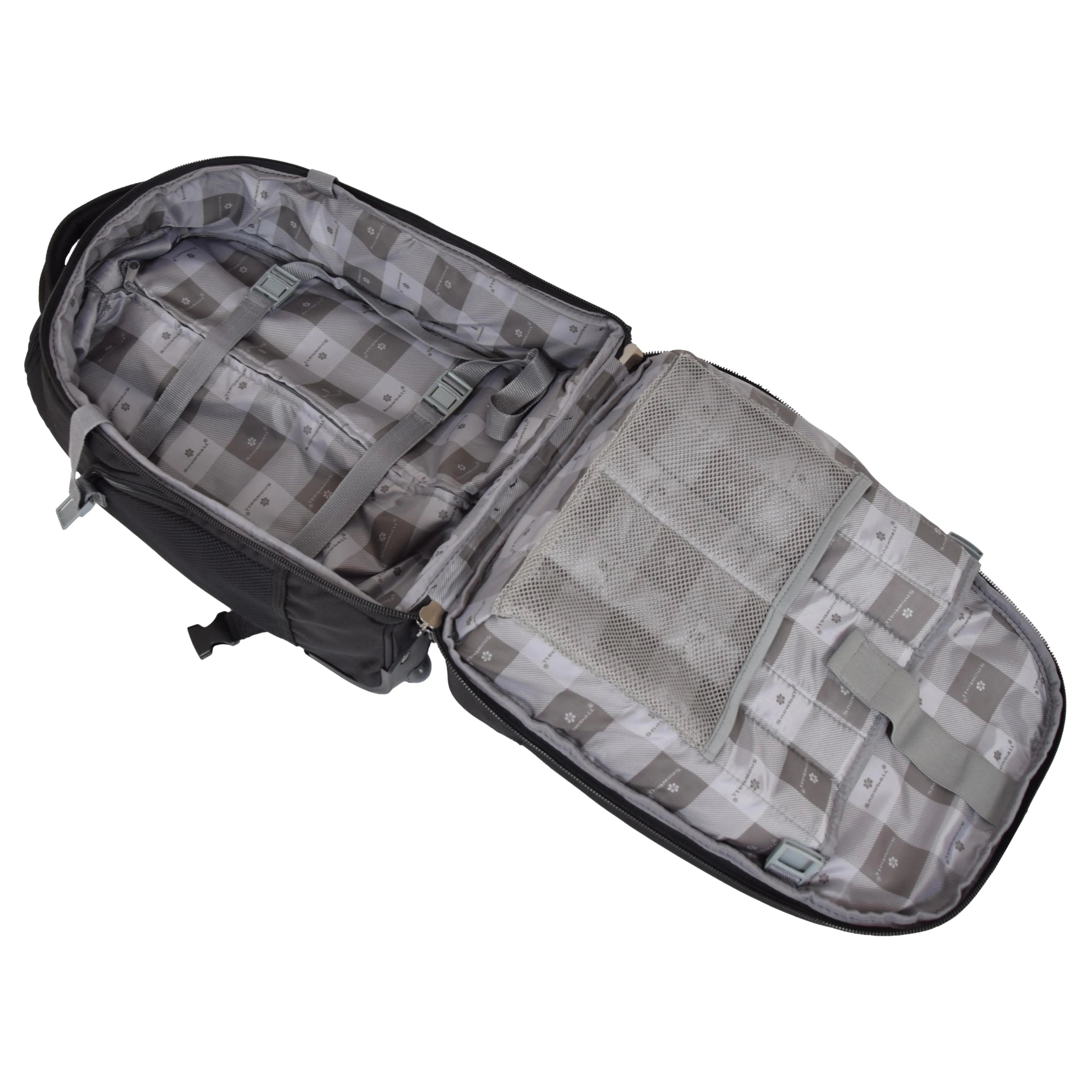 DR650 Two Wheeled Cabin Size Travel Backpack Black