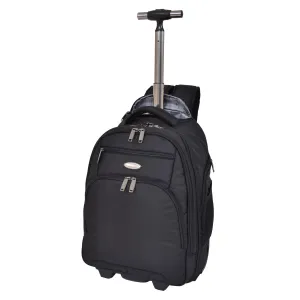 DR650 Two Wheeled Cabin Size Travel Backpack Black