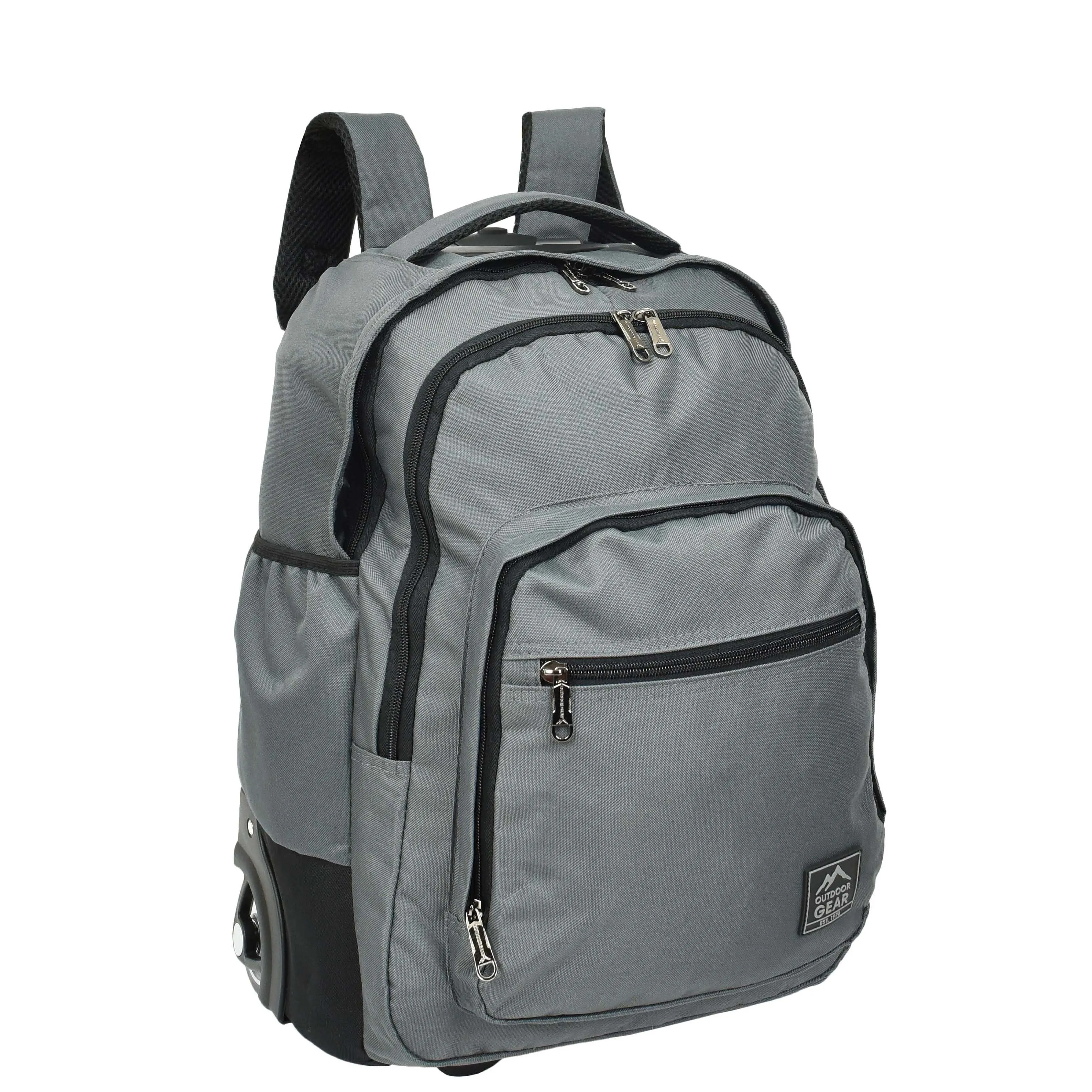 DR651 Rolling Wheels Cabin Size Hiking Backpack Grey
