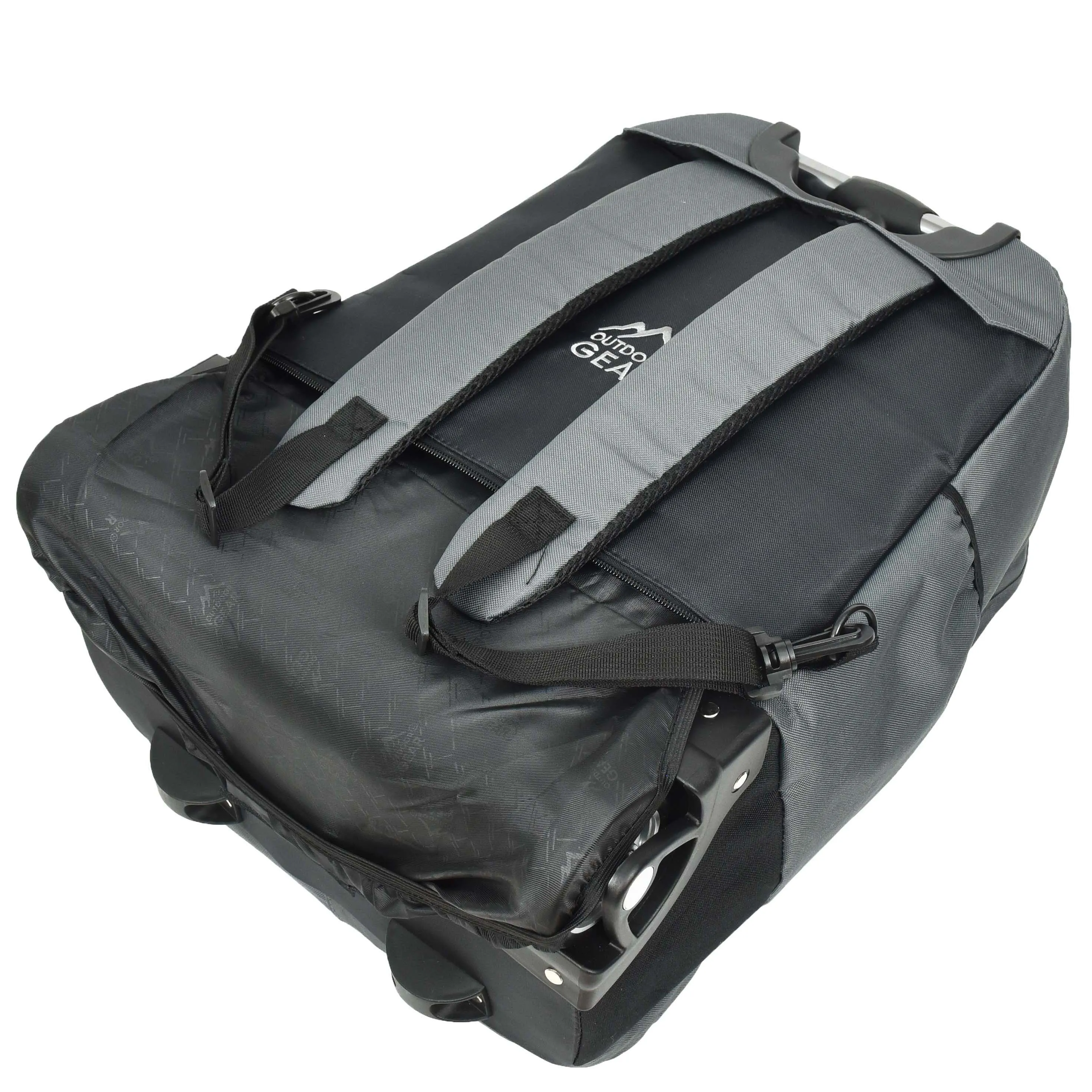 DR651 Rolling Wheels Cabin Size Hiking Backpack Grey
