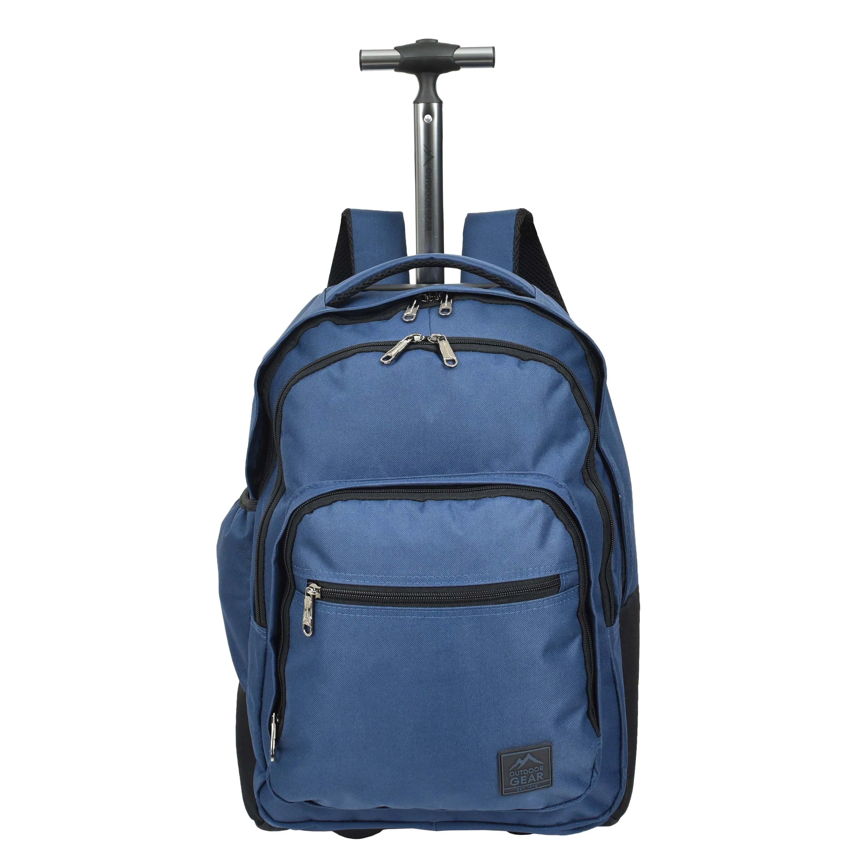 DR651 Rolling Wheels Cabin Size Hiking Backpack Navy