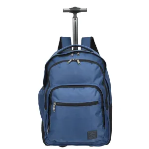 DR651 Rolling Wheels Cabin Size Hiking Backpack Navy