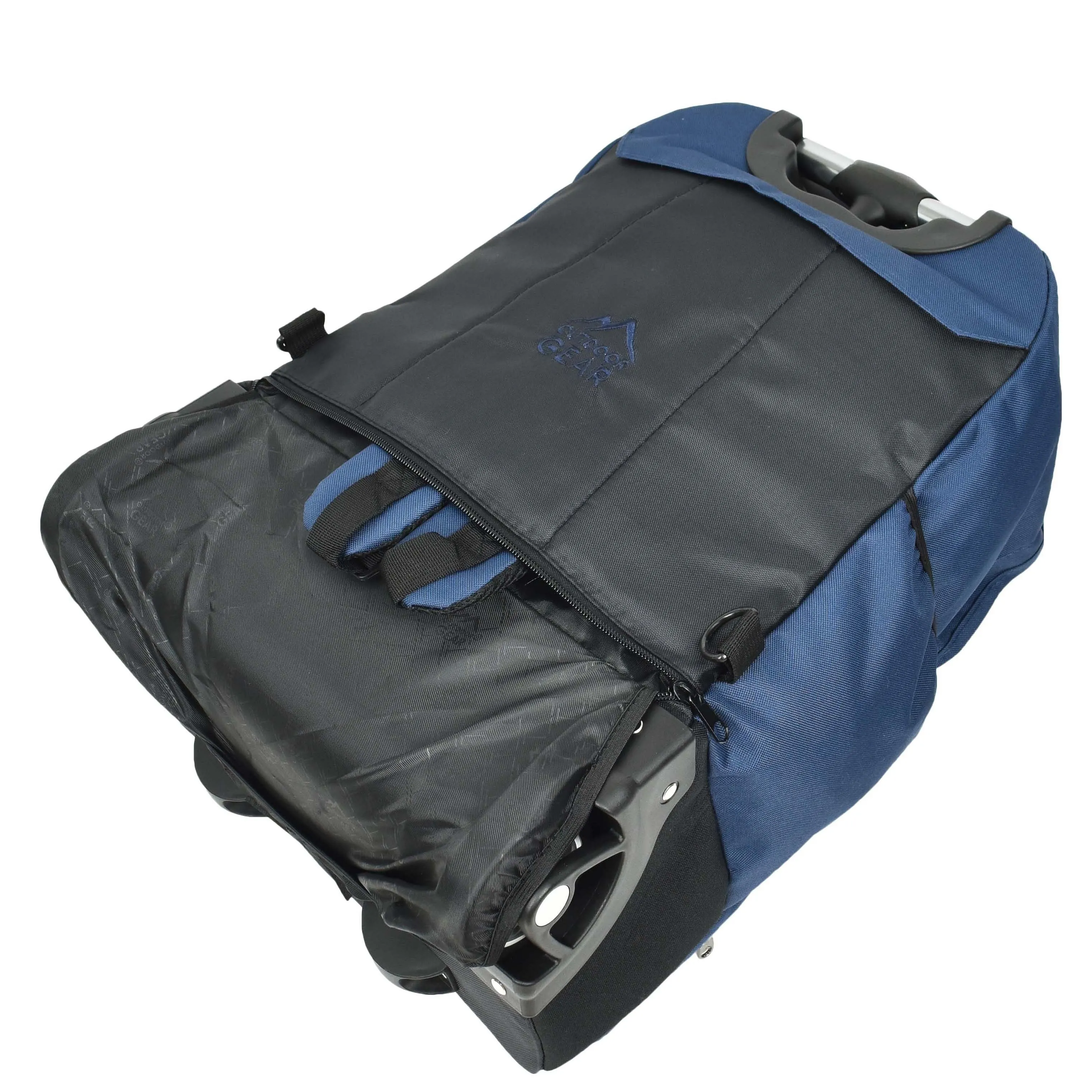 DR651 Rolling Wheels Cabin Size Hiking Backpack Navy