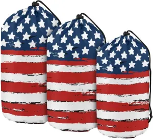 Drawstring Bags Stuff Sack Set 3 Camping Gear Sleeping Bag Stuff Sack for Travel Campsites Trekking