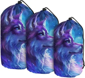 Drawstring Bags Stuff Sack Set 3 Camping Gear Sleeping Bag Stuff Sack for Travel Campsites Trekking