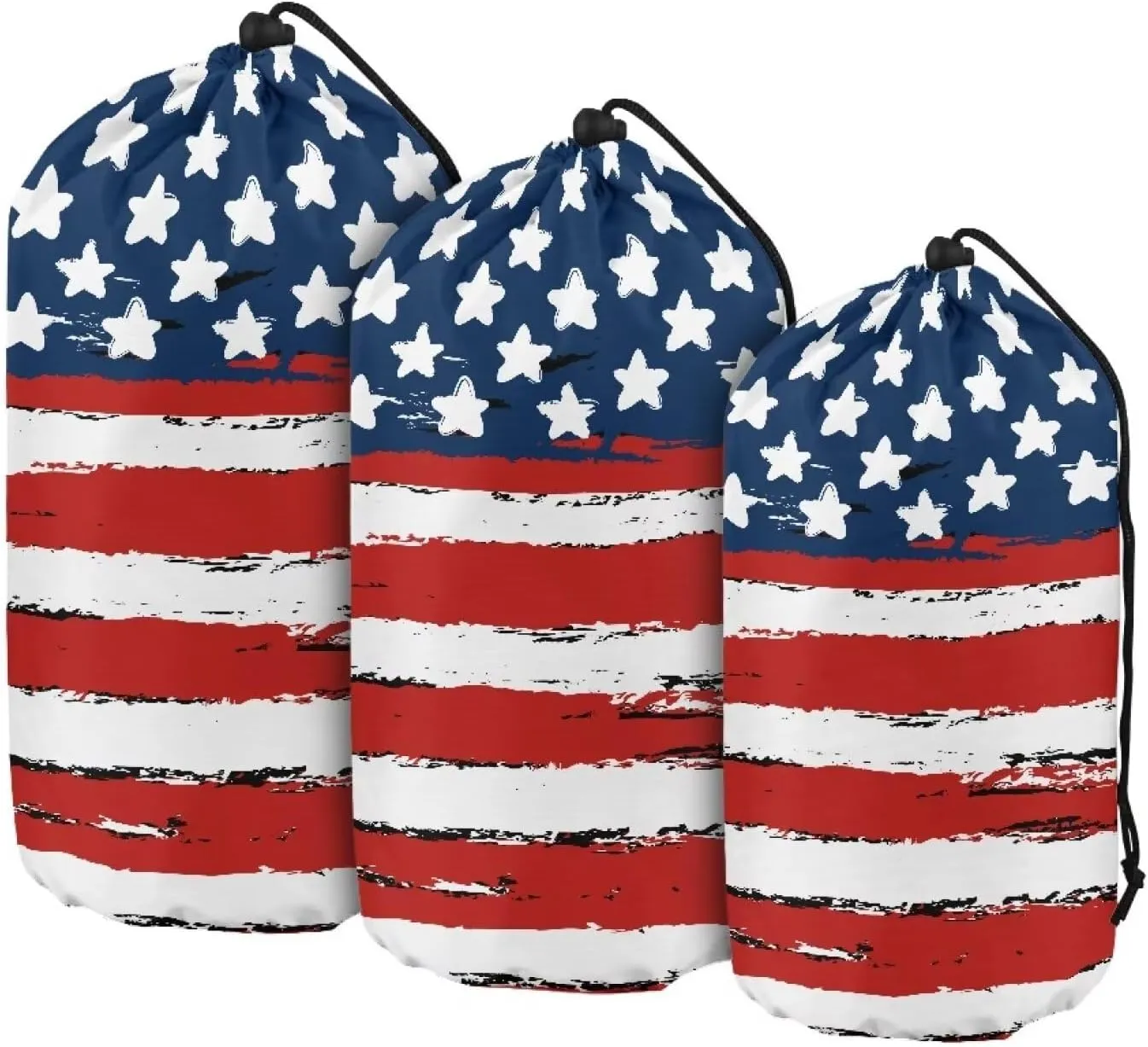 Drawstring Bags Stuff Sack Set 3 Camping Gear Sleeping Bag Stuff Sack for Travel Campsites Trekking