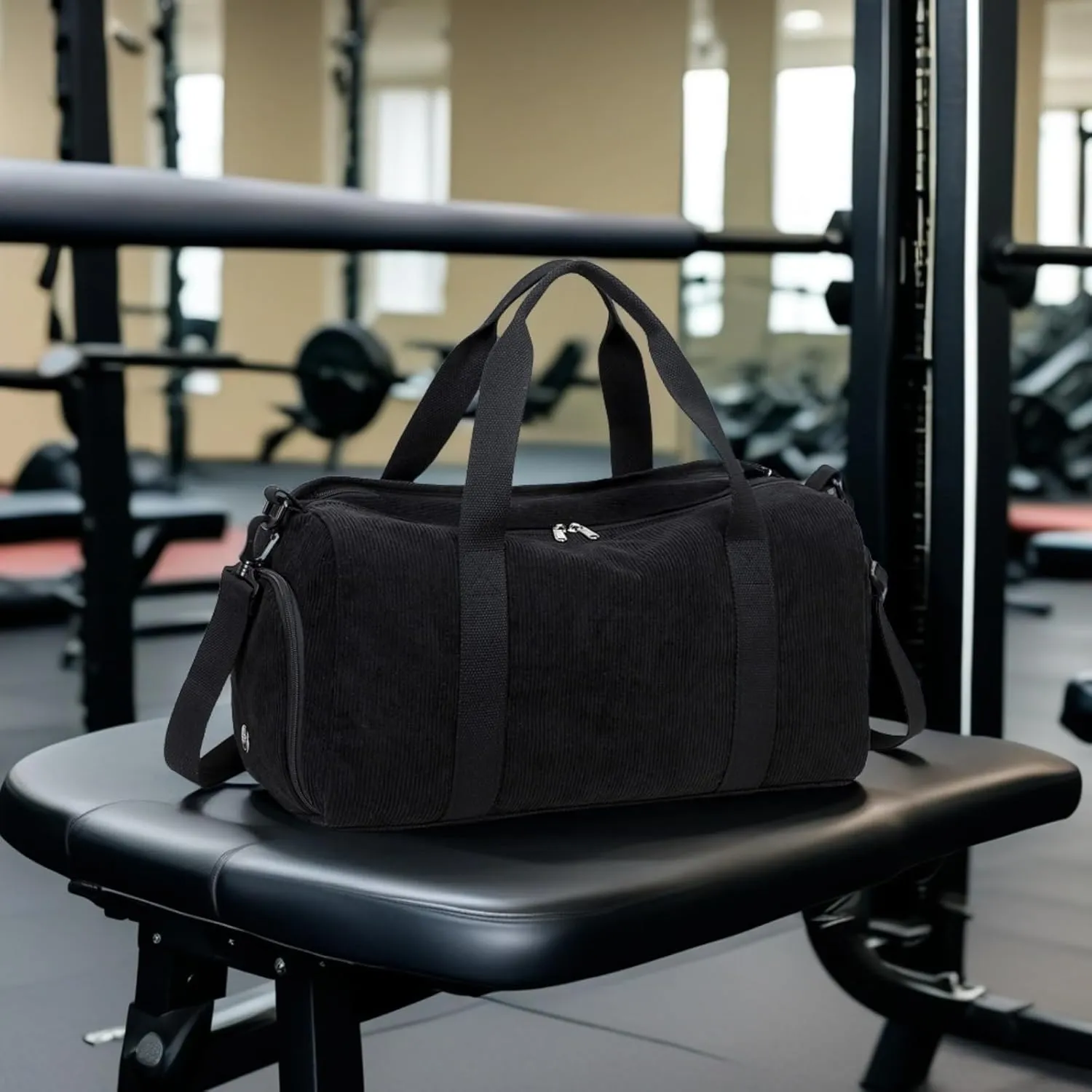 Duffle Bag for Gym Sports Women Girls Workout Travel Bag Weekender with Shoe Compartment and Wet Pocket
