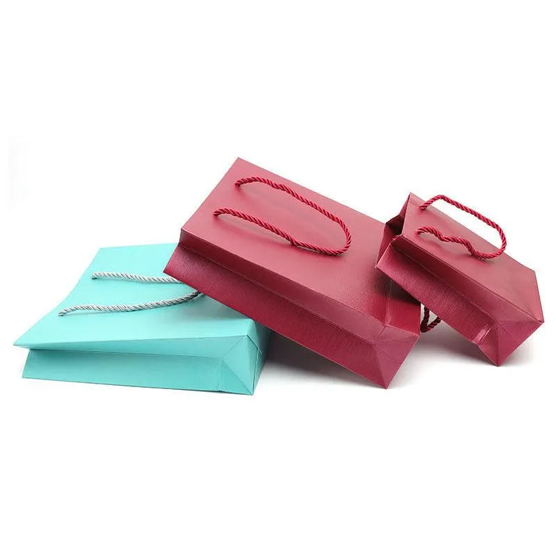 Economy Fancy Paper Shopping Bags (50 pcs Per Pack)