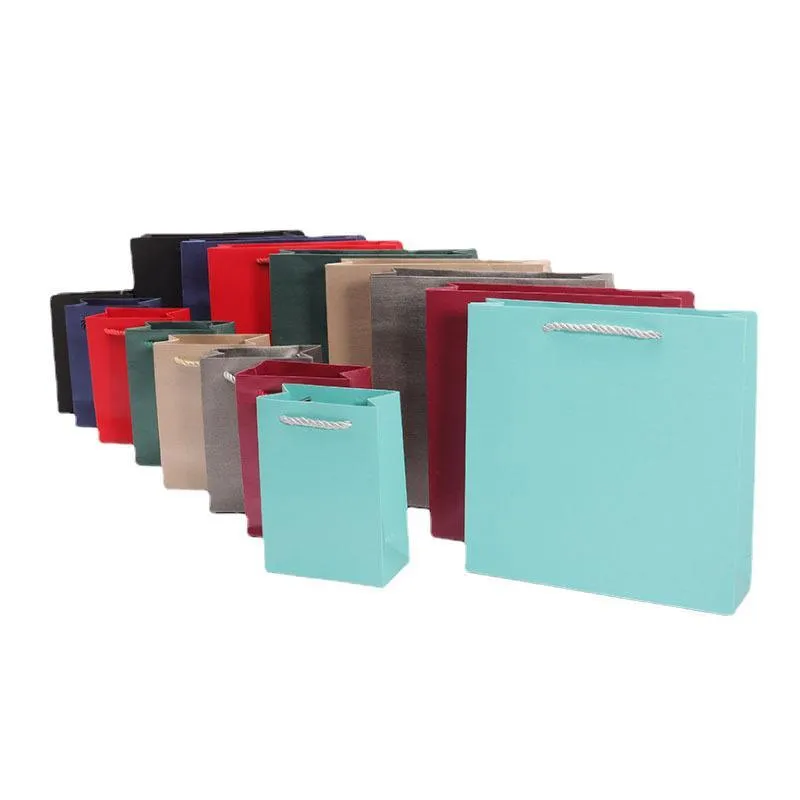 Economy Fancy Paper Shopping Bags (50 pcs Per Pack)