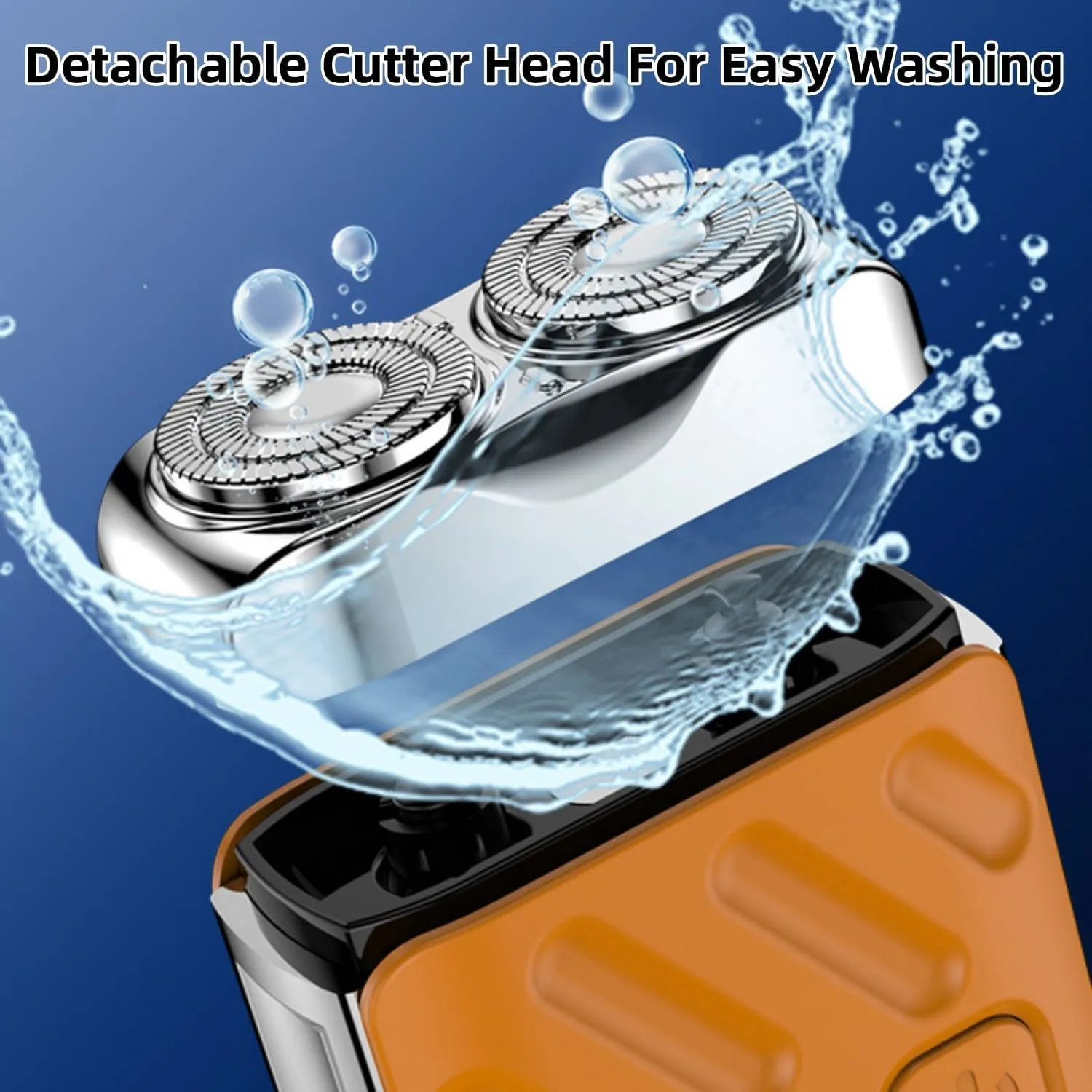 Electric Mini Portable Razor Luggage Design for Men,Double-Ring Magnetic Cutter Waterproof Pocket Shaver,R-12 Dry and Wet Shaving Rechargeable Portable Travel Shaver for Travel Office Business Trip