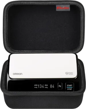 Elonbo Carrying Case for OMRON Evolv Bluetooth Wireless Upper Arm Blood Pressure Monitor, OMRON Evolv BP7000 Portable One-Piece BP Monitor Storage Holder, Black