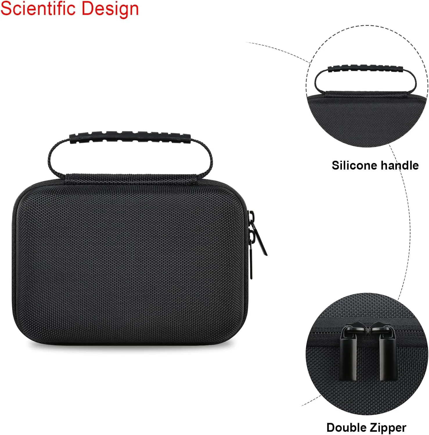 Elonbo Carrying Case for OMRON Evolv Bluetooth Wireless Upper Arm Blood Pressure Monitor, OMRON Evolv BP7000 Portable One-Piece BP Monitor Storage Holder, Black